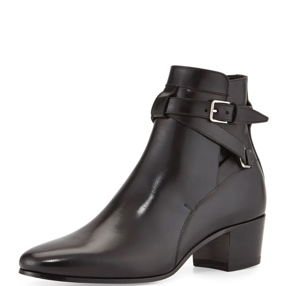 NIB Saint Laurent Blake Jodhpur Strap Ankle Boots - Picture 13 of 15